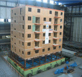 木造による６階建て実物大実験棟